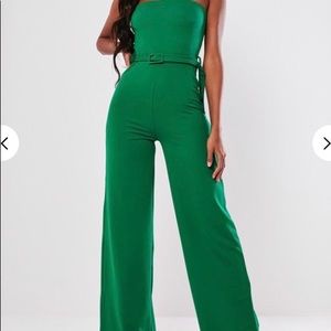 Green Wide-Legged Jumpsuit